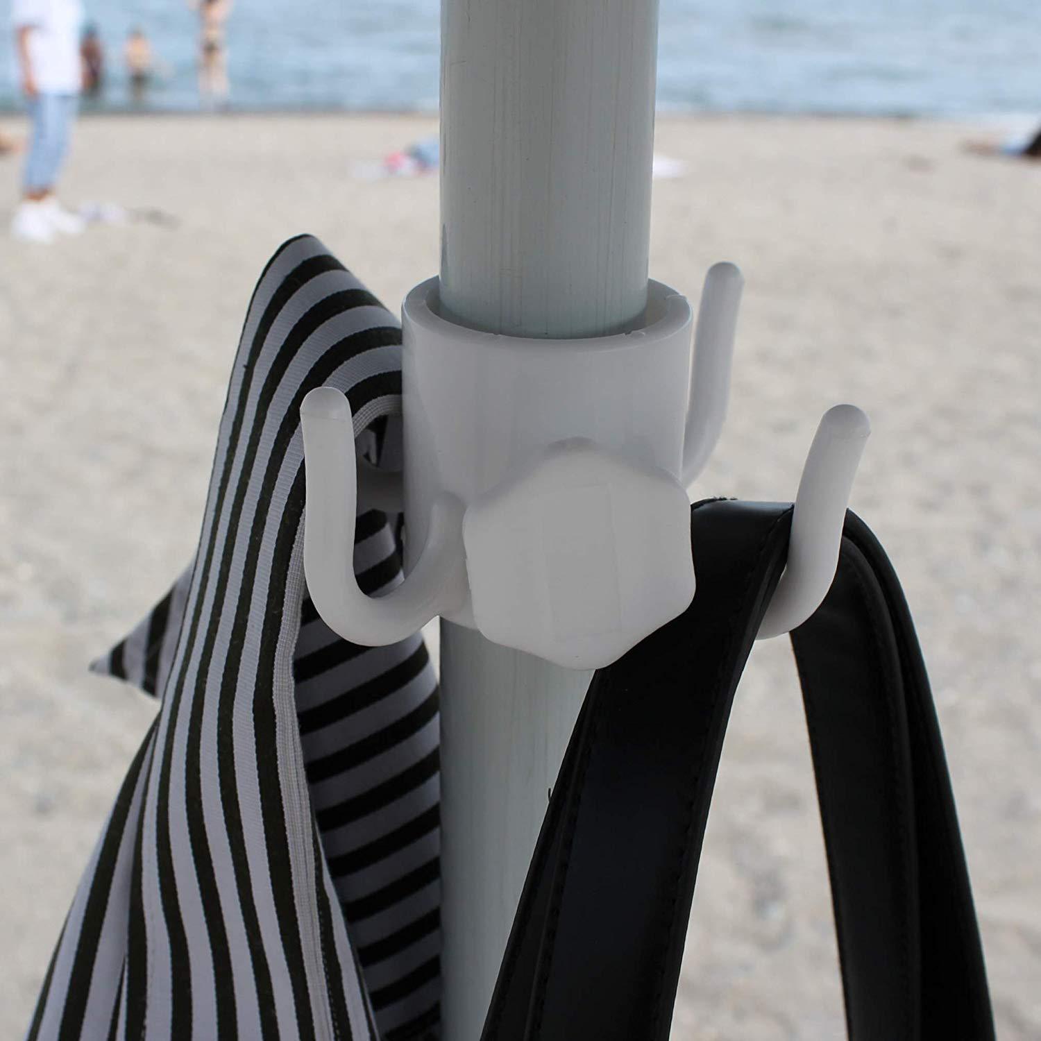 Beach Umbrella Hook Cross-Border Amazon Mid-Pole Four-Corner Hook Courtyard Umbrella Plastic Four-Corner Hook Stall Umbrella Hook