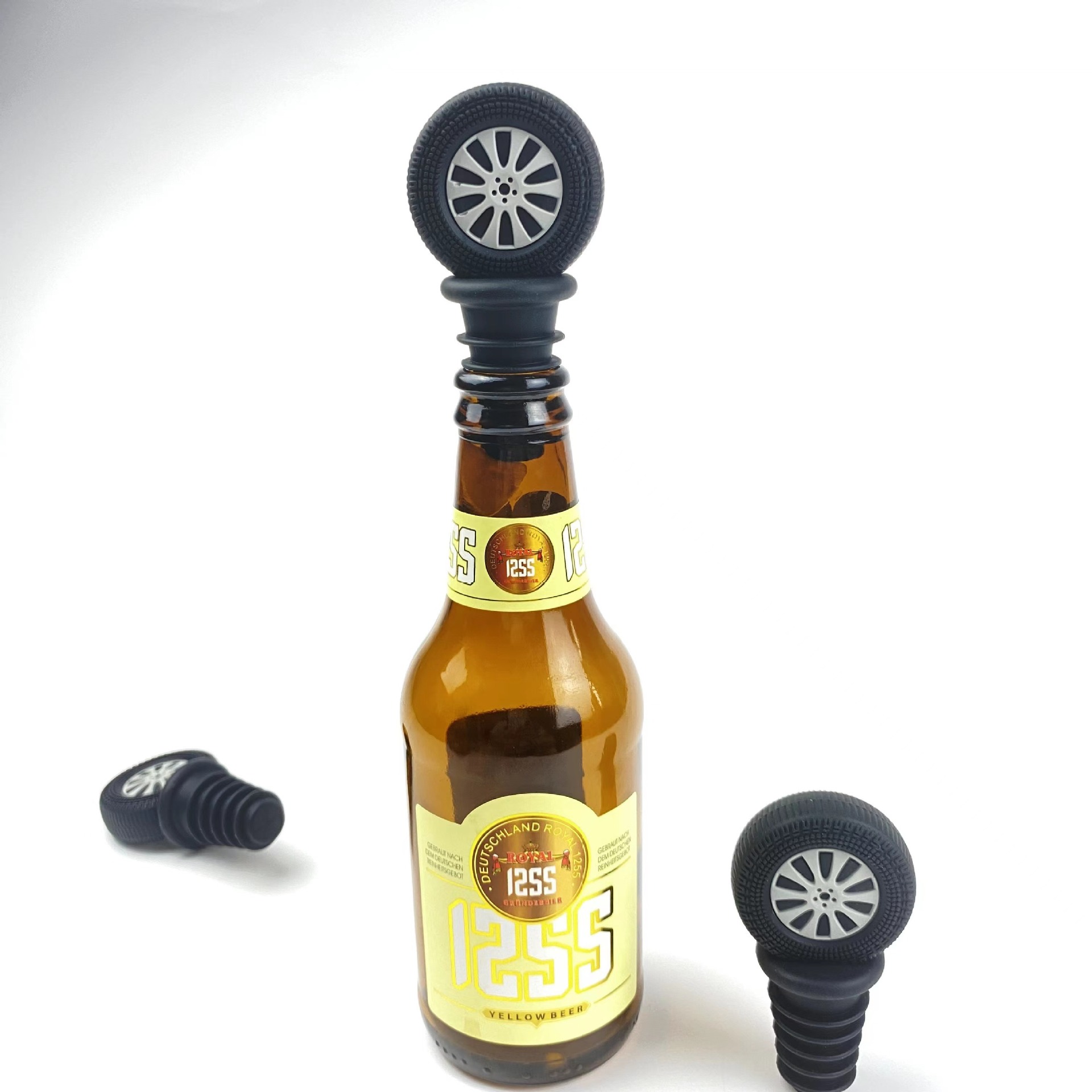 =Silicone Wine Stopper Household Champagne Wine Glass Bottle Preservation Cap Silicone Wine Bottle Stopper