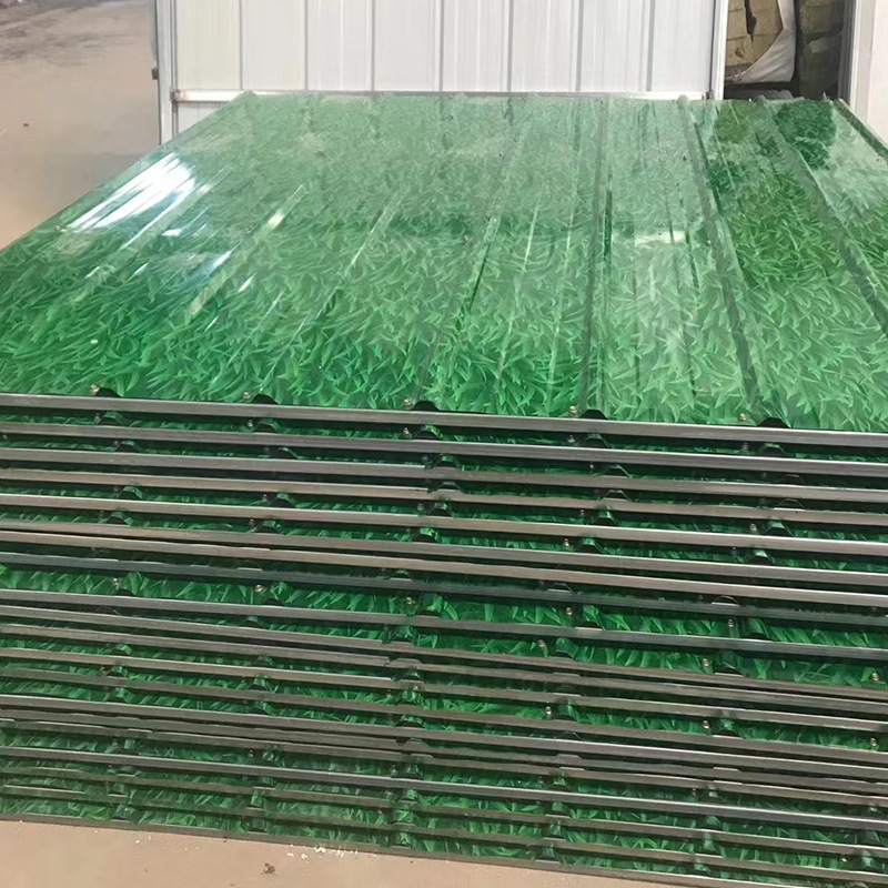 Manufacturer Supplies Color Steel Tile Fencing, Green Grass Construction Site Road Paint, Construction Safety Isolation