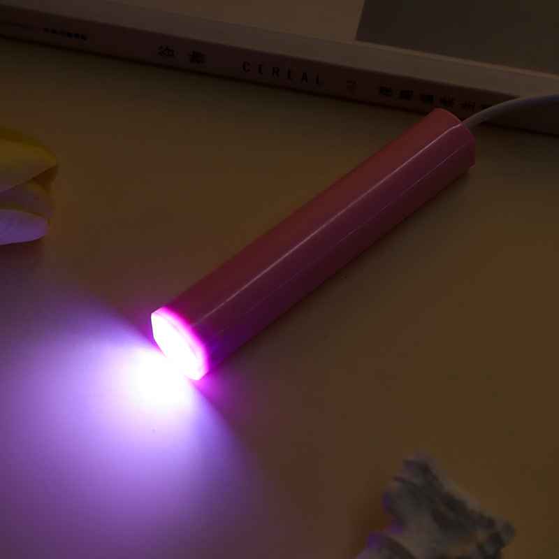 Hand-Held Manicure One-Word Lamp, Quick-Drying, Non-Drying, Uv Phototherapy Lamp, Wearable Nail Polish Glue Special Baking Lamp, Mini Phototherapy Lamp