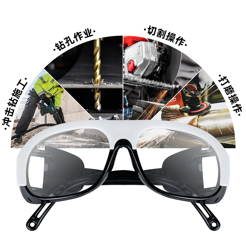 Factory Direct Sales Industrial Glasses Labor Protection Industrial Goggles Manufacturer Anti-Fog and Windproof Laboratory Goggles