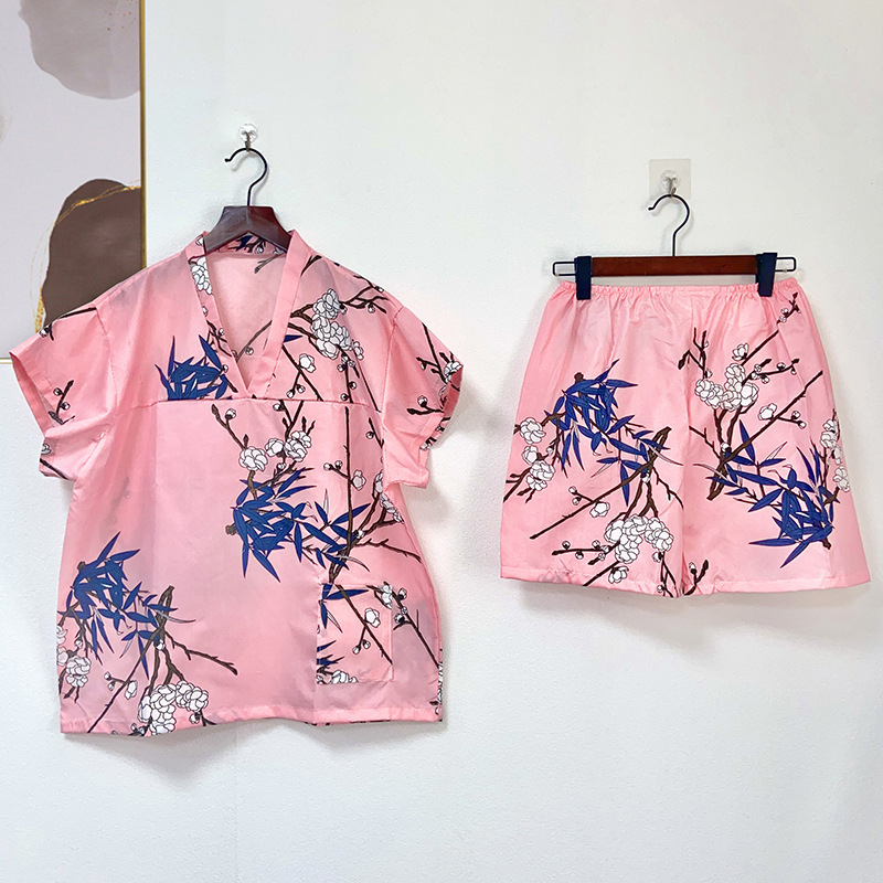 Disposable sweat clothes men and women plus size massage sauna clothes beauty salon pajamas travel clothes bathrobe suit wholesale