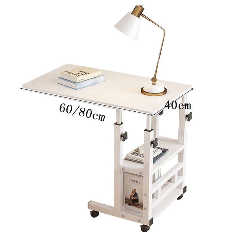 Movable Wheeled Lifting Table Bedside Desk Computer Desk Simple Small Table Bedroom Home Student Desk Writing Desk