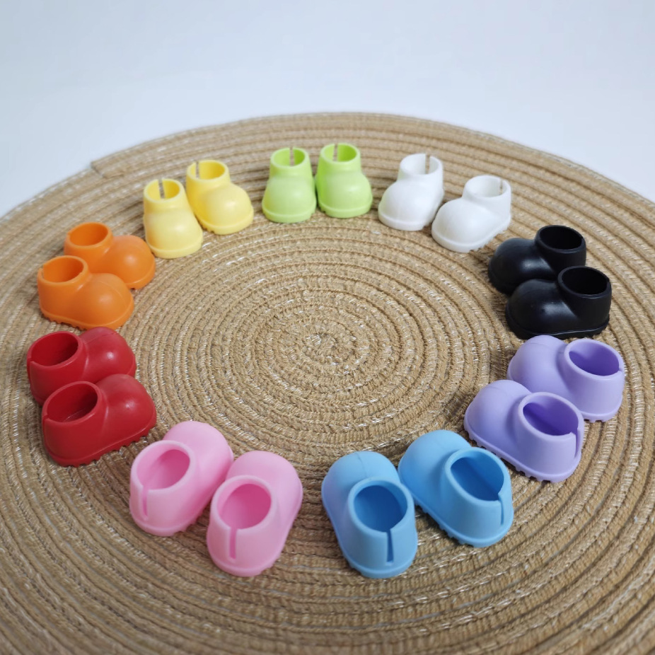 Suitable for Labubu Cotton Doll Shoes Bjd17Cm Rain Boots Can Stand Toy Accessories Wholesale