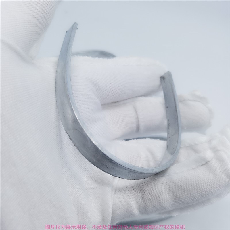 U-Shaped Heel Die-Casting Hardware, Blanks from 80-Ton Die-Casting Machine, Men's Leather Shoes Upgrade Accessories