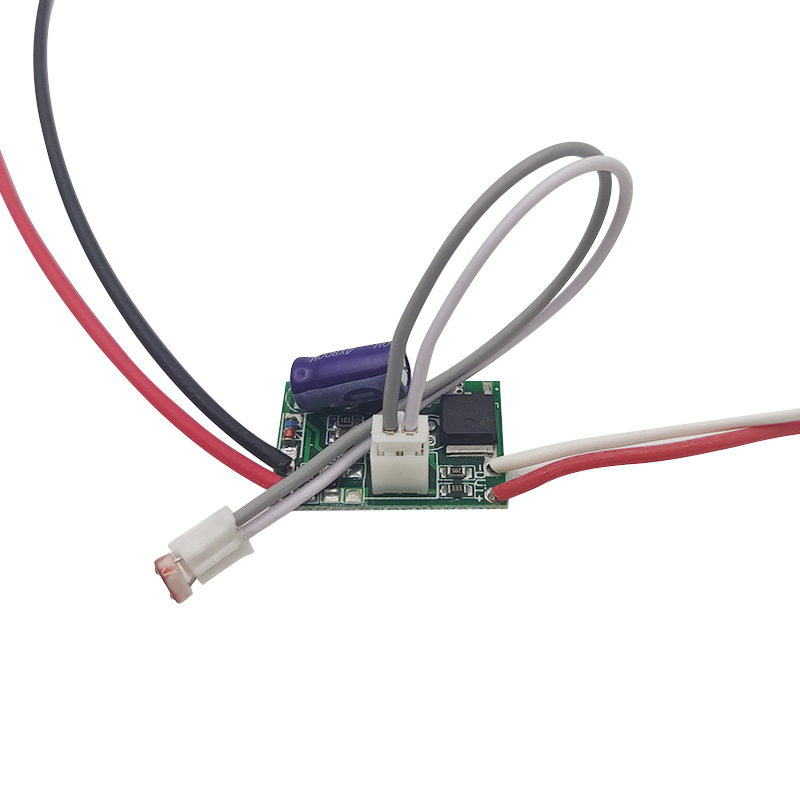 Low voltage 3.7V7.4V solar light control switch dark automatic light control switch LED photosensitive circuit board