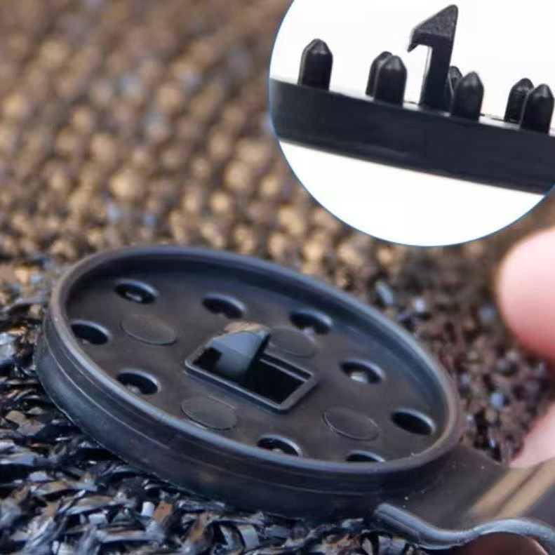 Thickened Sunshade and Sunscreen Net Fixed Buckle Clip Round Clip High Temperature Resistant Removable Punch-Free Greenhouse Accessories