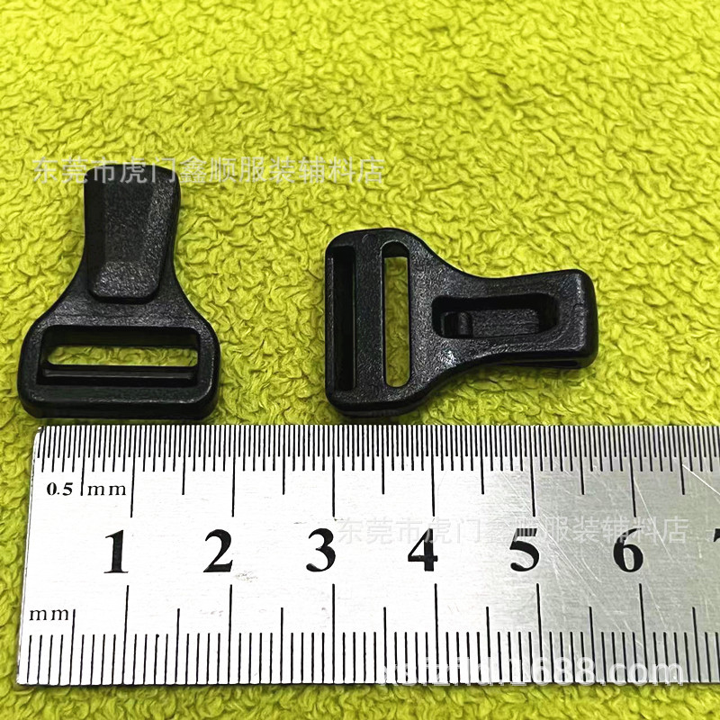 New 5-point Plastic Small Hook 15mm Webbing Plastic Handbag Backpack Hook Buckle Flat Hook Tent Glue Hanging Buckle