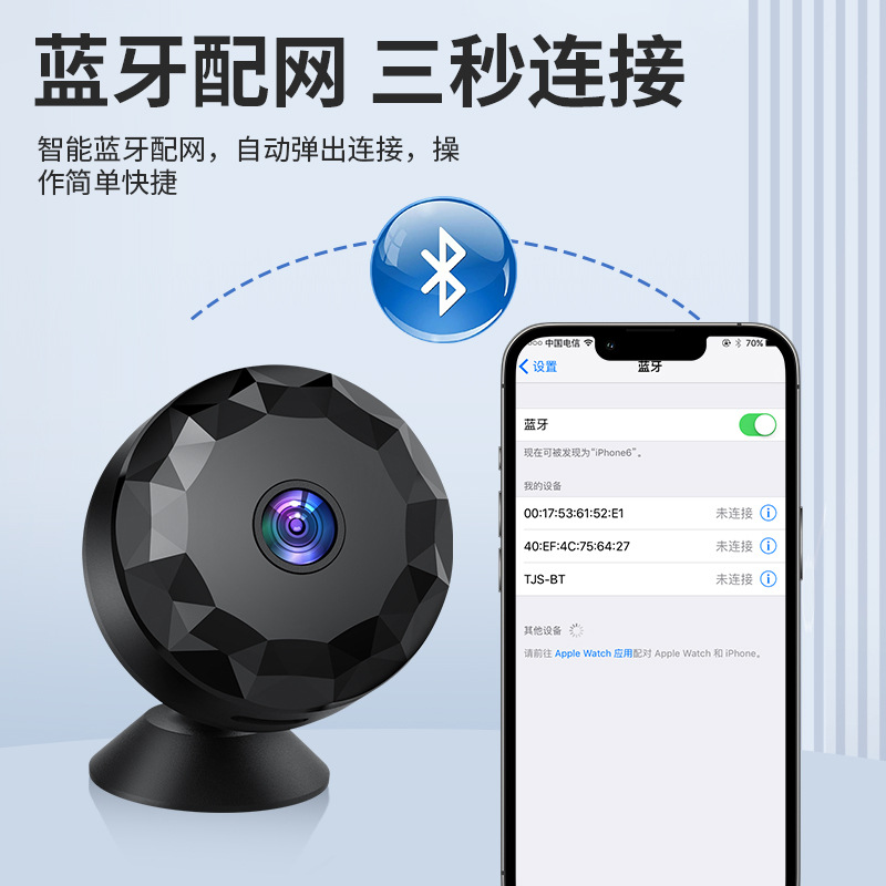 Amazon Wireless Smart Surveillance Camera Mobile Phone Remote Monitor Cross Border HD Night Vision Camera WB