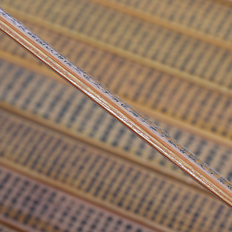 Bamboo Ruler Bamboo Bamboo Strip Carving Chinese Souvenir Crafts Hundred Family Names Guoxue Ruler