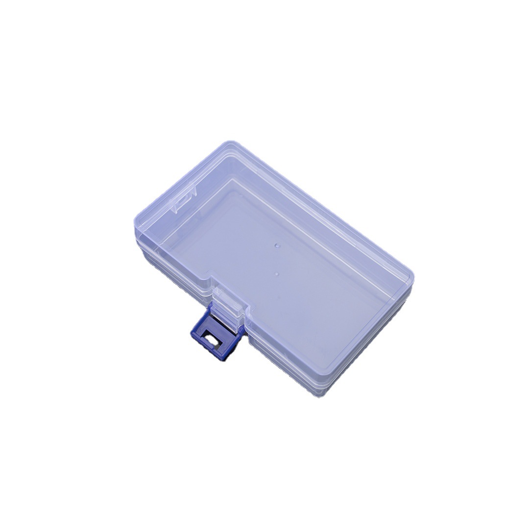 Rectangular Transparent Plastic Stationery Packaging Box Sample Zero Components Toy Storage Box Accessories Plastic Box with Lid