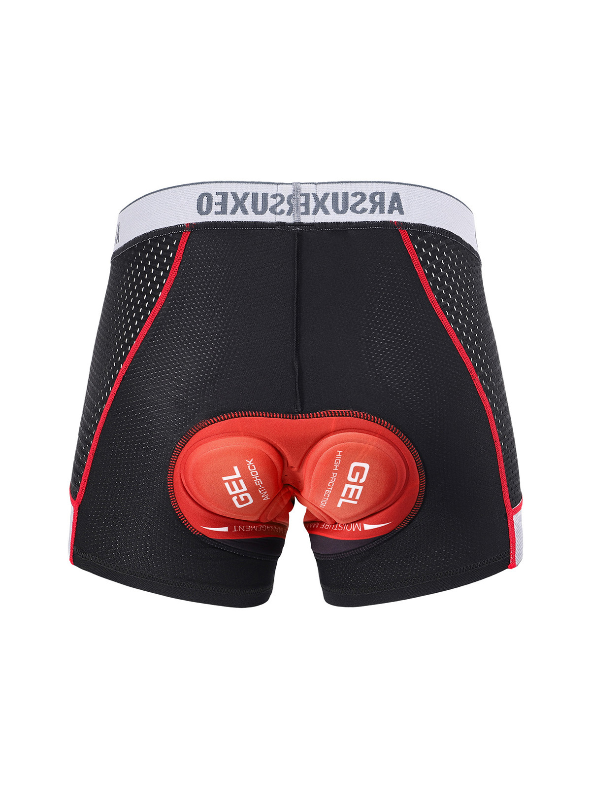 Men's Cycling Underwear Cycling Clothing Flat Mesh Breathable Quick-Drying Thickeneded Shock-Absorbing Silicone Cushion Cross-Border 002C