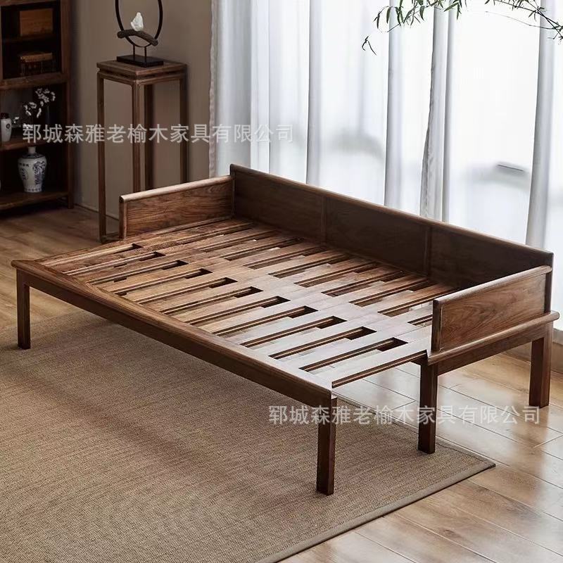 Новый китайский стиль, лохан-кровать, выдвижной диван-кровать, маленькая квартира, лохан-кресло