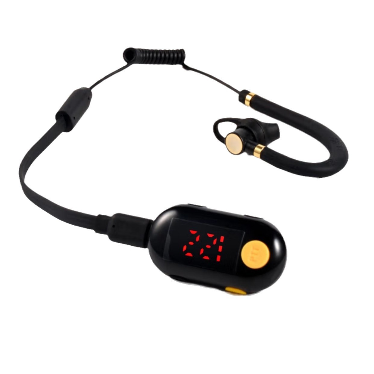 VISRIG Mini Walkie-talkie Mini Spring Ear Hanging Small Bluetooth Headset Handstand 4S Shop SR-610A