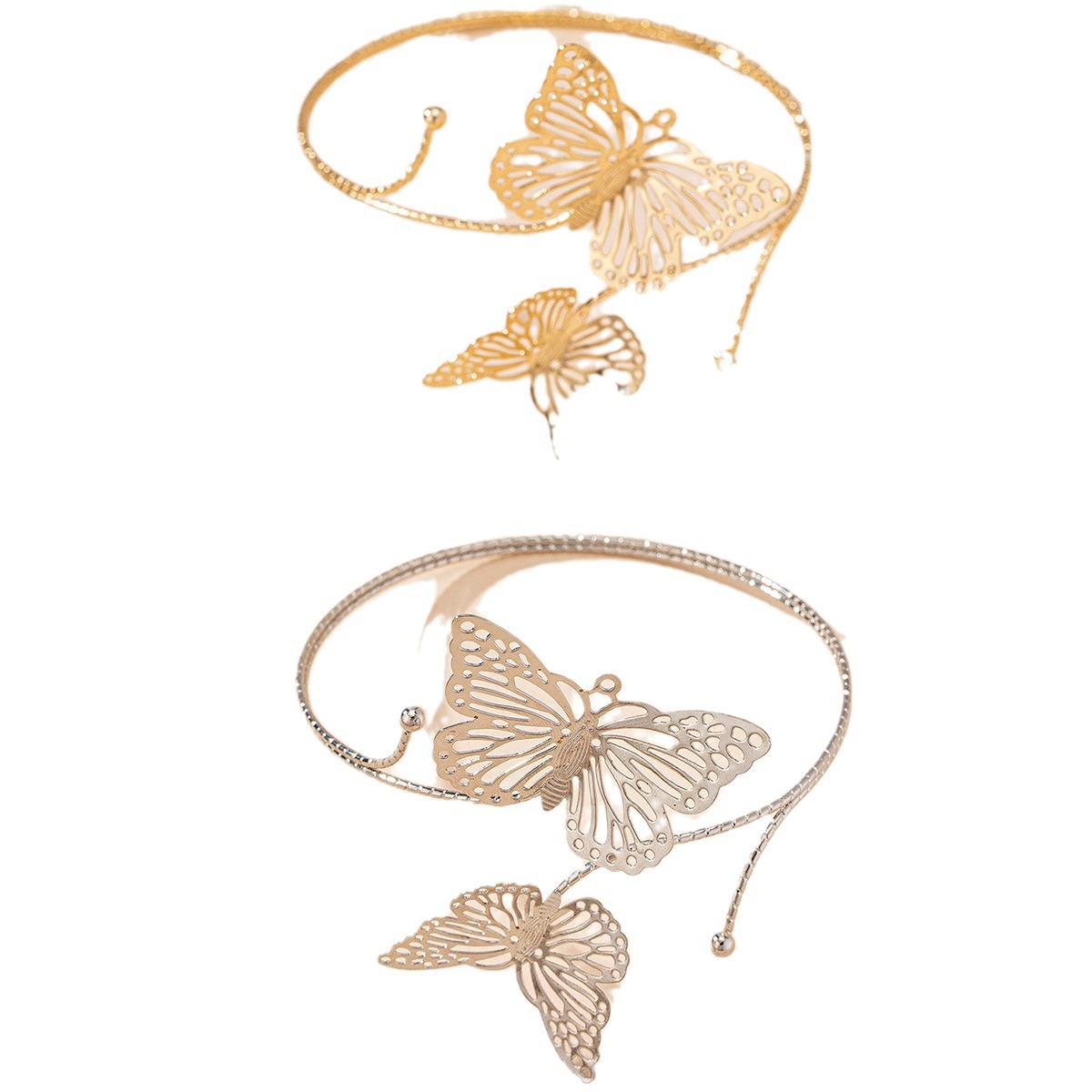 Europe and the United States cross-border new butterfly arm ring fashion personality design high sense cold wind jewelry daily party accessories