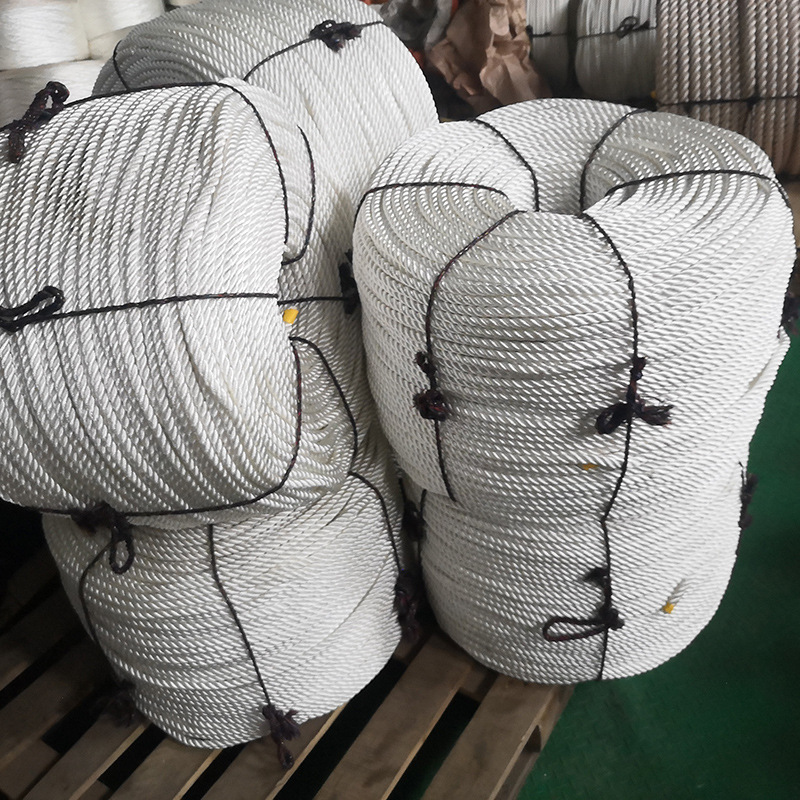 Factory three-strand twisted polyester rope eight-strand nylon twelve-strand three-strand rope polyethylene binding rope anchor cable wholesale