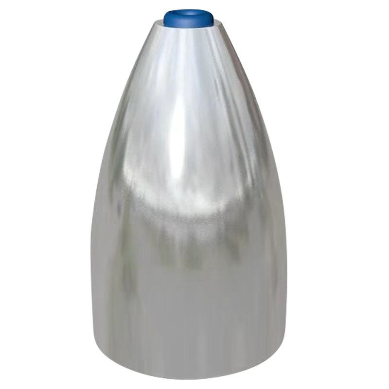 Carbon steel alloy bullet pendant with plastic core Texas fishing group bullet lead imitation tungsten steel soft heart bullet lead Luya lead pendant