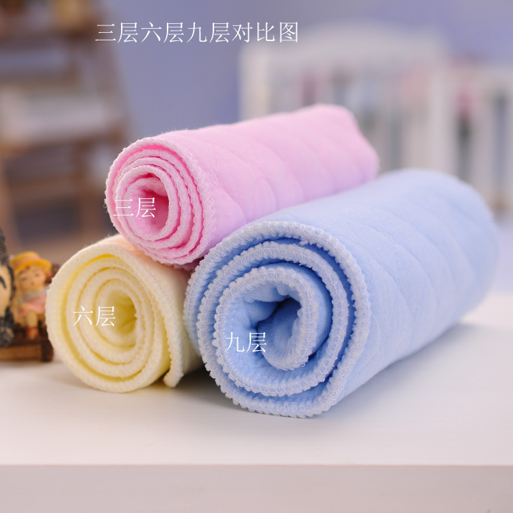 Ou Man 369 layer color ecological quilted diapers soft diapers can be repeatedly washed water absorption fast folding