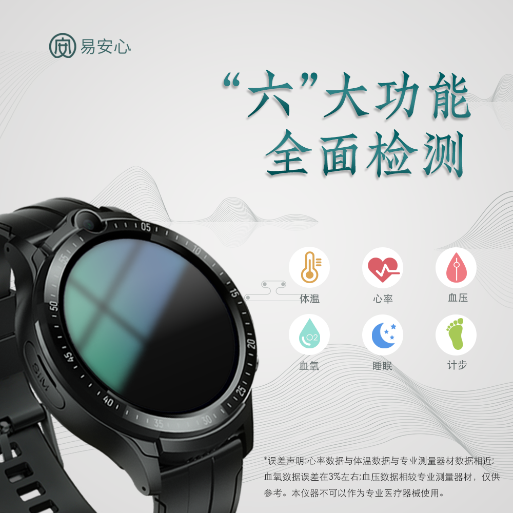 5G Elderly Safety Watch Falls Automatic SOS One Button Active SOS GPS Positioning Netcom Phone Watch