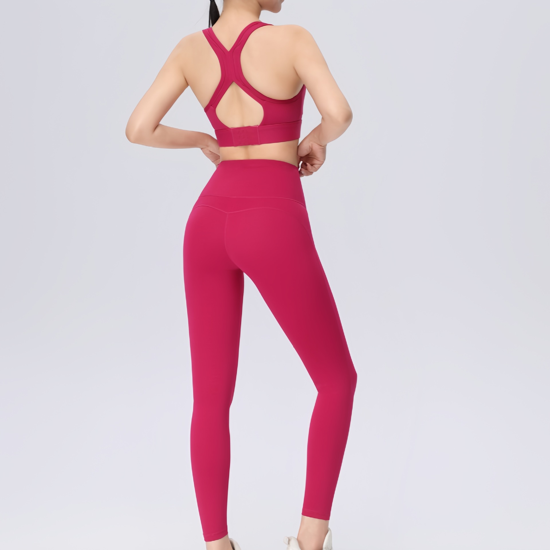 Спортивный бюстгальтер с высокой прочностью, интегрированный, для йоги и фитнеса, амортизирующий