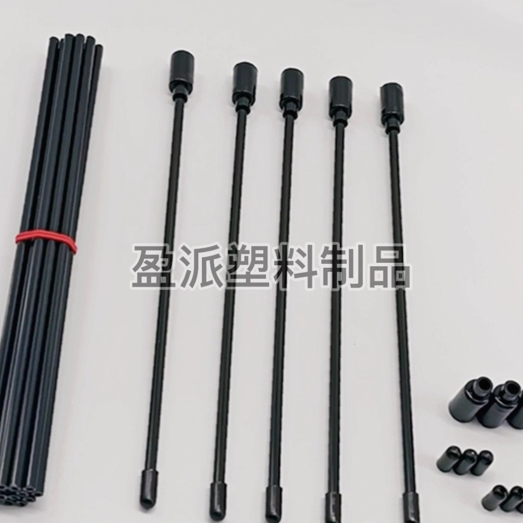 Classic cat tease stick can be exported to detect the handle pet cat toy plastic hollow tube folding black rod