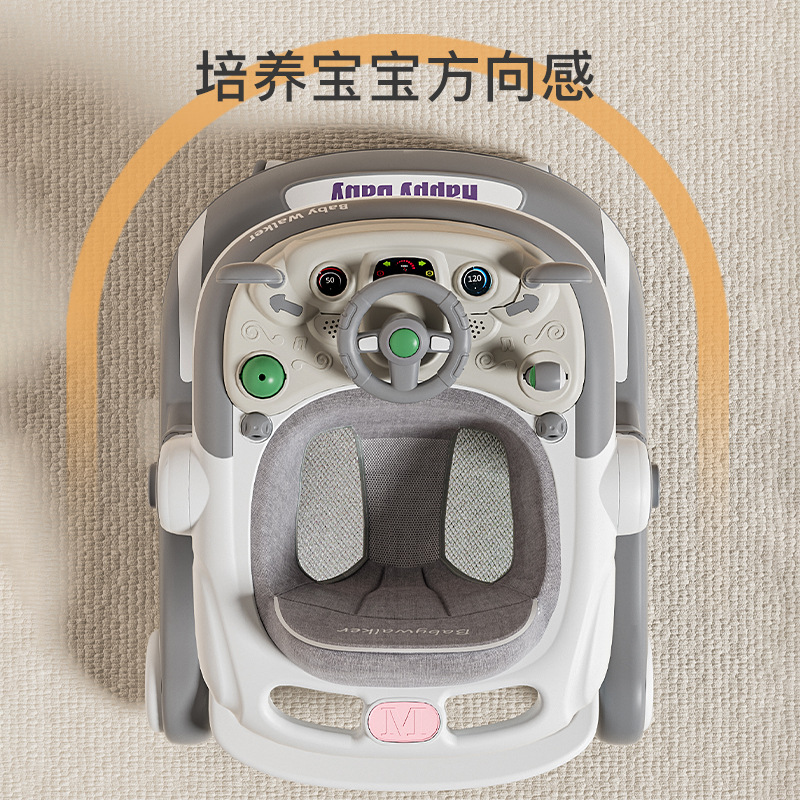 Infant Walker Three-In-One Baby Walker 6-18 Months Foldableable Anti-Rollover Walker