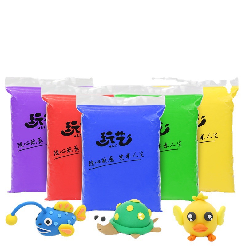 Factory Wholesale Kidsren's DIY Non-Stick Ultra-Light Clay Toys Colored Mud Large Packaging Plasticine Kindergarten Handmade