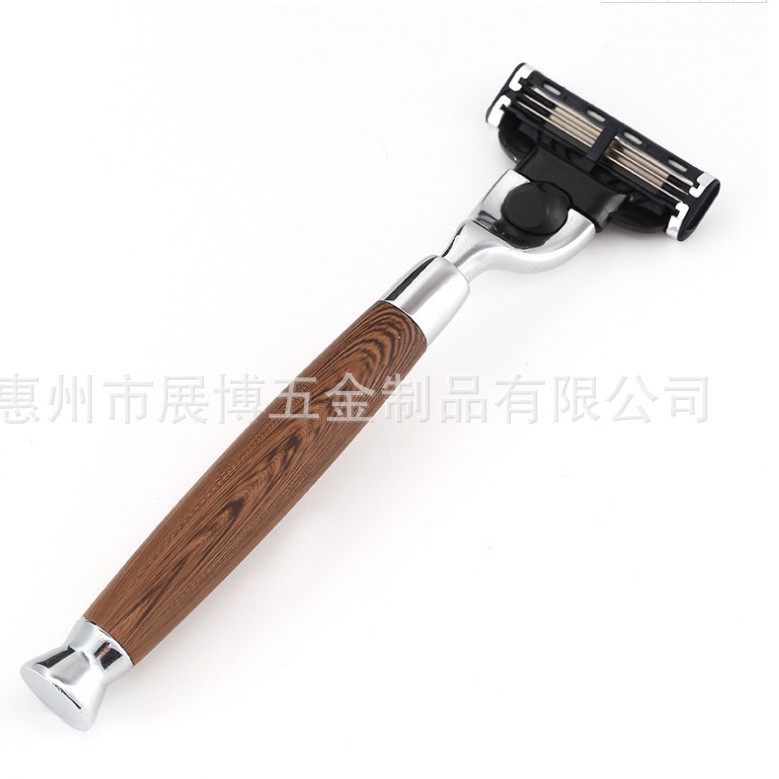 Ручная бритва, безопасная бритва, деревянная ручка, пятислойный, трехслойный нож