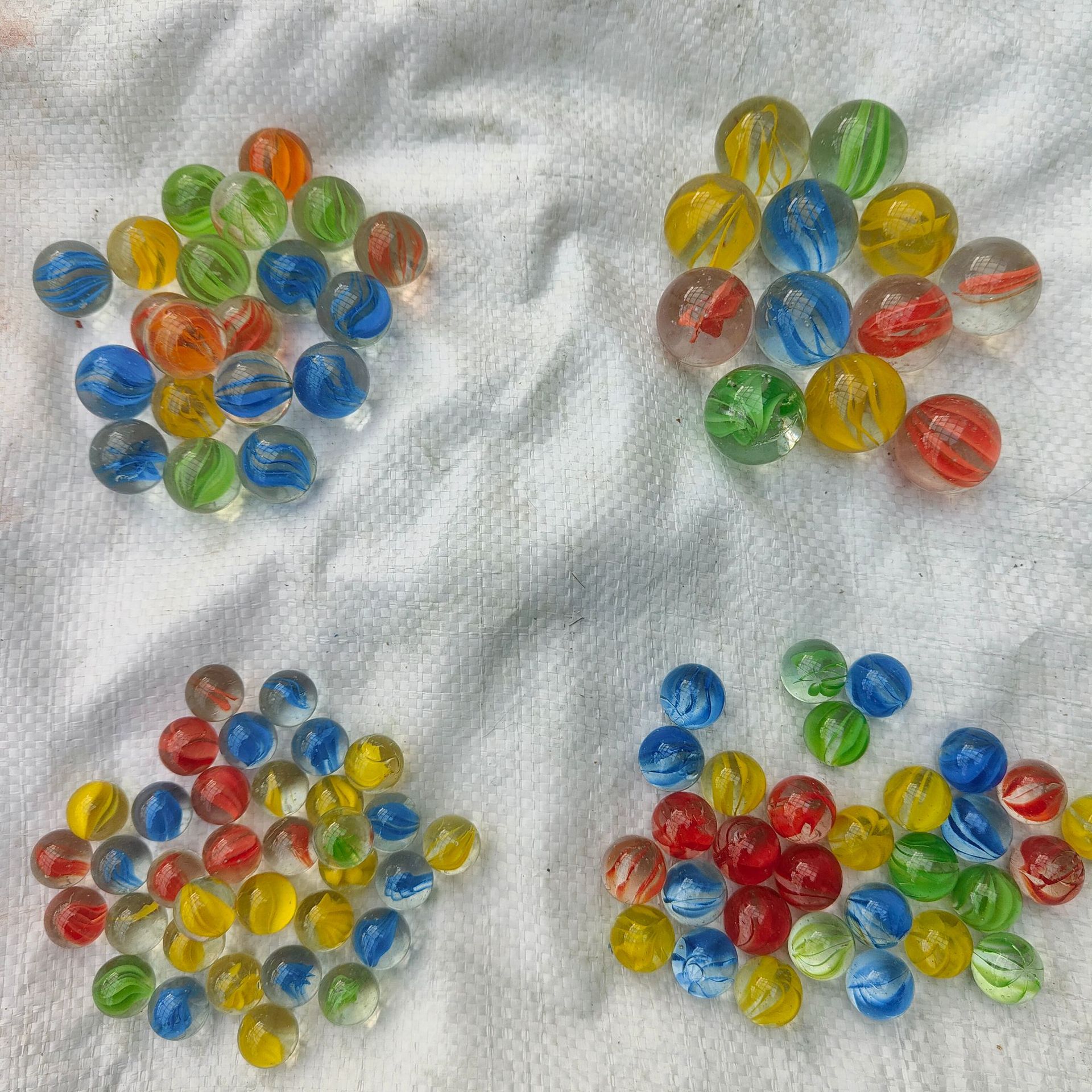 Glass Marbles 14mm 16Mm19Mm25Mm Solid Petal Marbles Colorfuled Glass Balls Yo-Yo Glass Beads