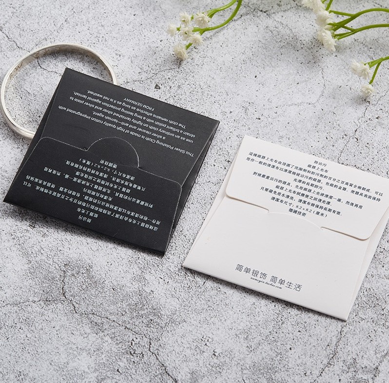 Deerskin Velvet 6.5*10 Embossed Silk Screen Individual Opp Packaging Custom Polished Cloth Silver Polishing Cloth Printed Logo 8*8