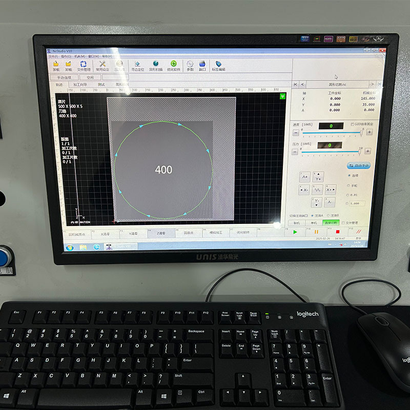 Customized automatic glass cutting machine multi-head special-shaped glass cutting machine small Anhui glass cutting machine