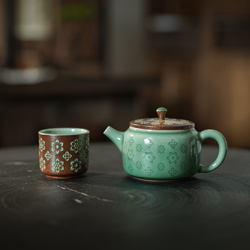 Baoxianghua Kung Fu Tea Set, High-End Teapot, Tea Cup Travel Set, Souvenir Gift, Hot Style in 2025