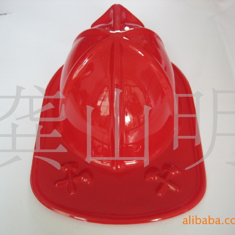 Детская игрушка пожарная каска около 29Г классическая, можно дополнить цветными наклейками Логотип