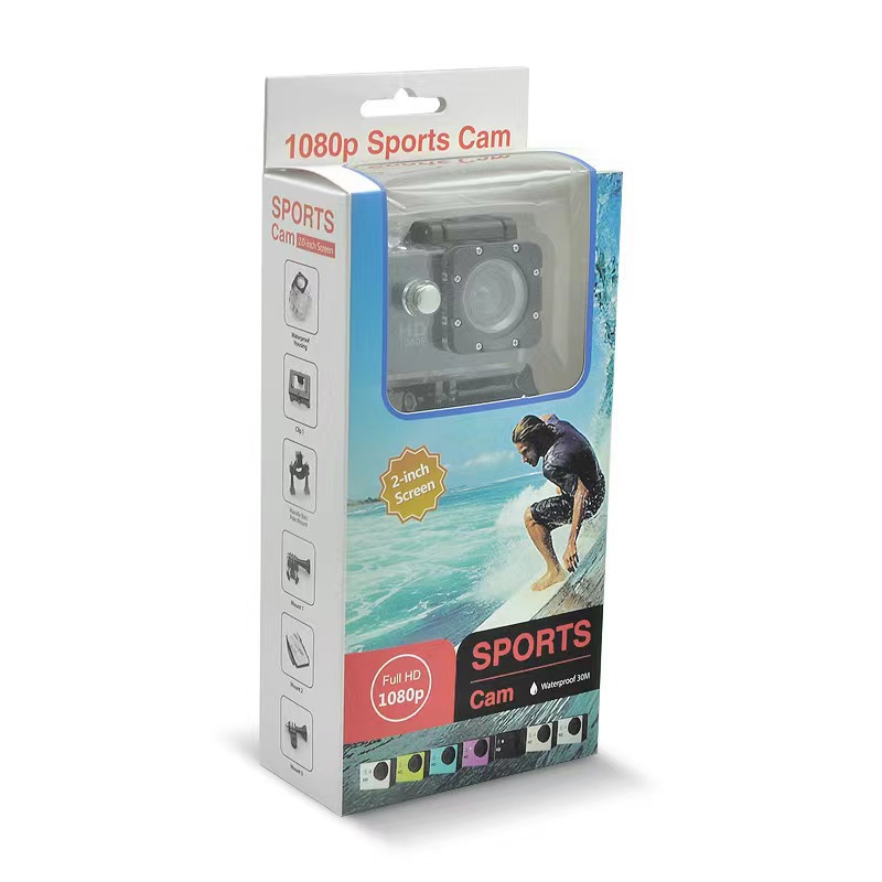 Cross-border gift underwater outdoor riding camera digital waterproof sports camera portable recorder HD
