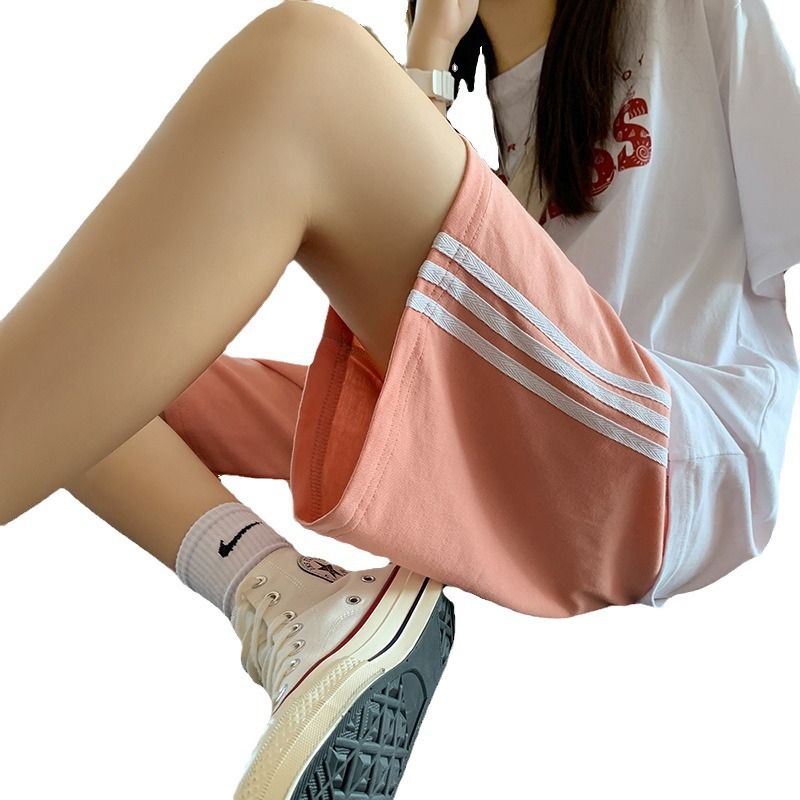 2025 New Arrival Shorts Slimming Straight Pants Women's Loose All-match Casual Wide-leg Pants Women's Outer Wear Sports Pants