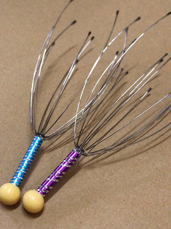 Массажер для головы 12 и 20 когтей, артефакт для декомпрессии, проволочный массажер для головы