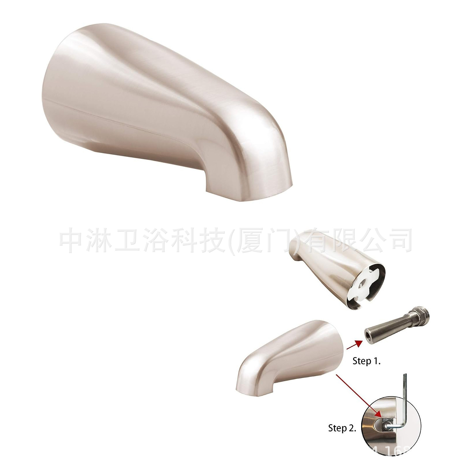 Amazon Export North American Concealed Bathtub Faucet Without Pull-Up Type Bottom Outlet Bathtub Faucet