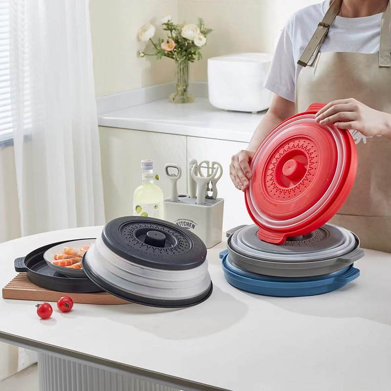 Fresh-keeping Cover Bowl Cover Plate Cover Special Cover for Microwave Heating Heat Preservation Cover for Hot Rice High Temperature Resistant Dish Cover for Hot Dish Cover