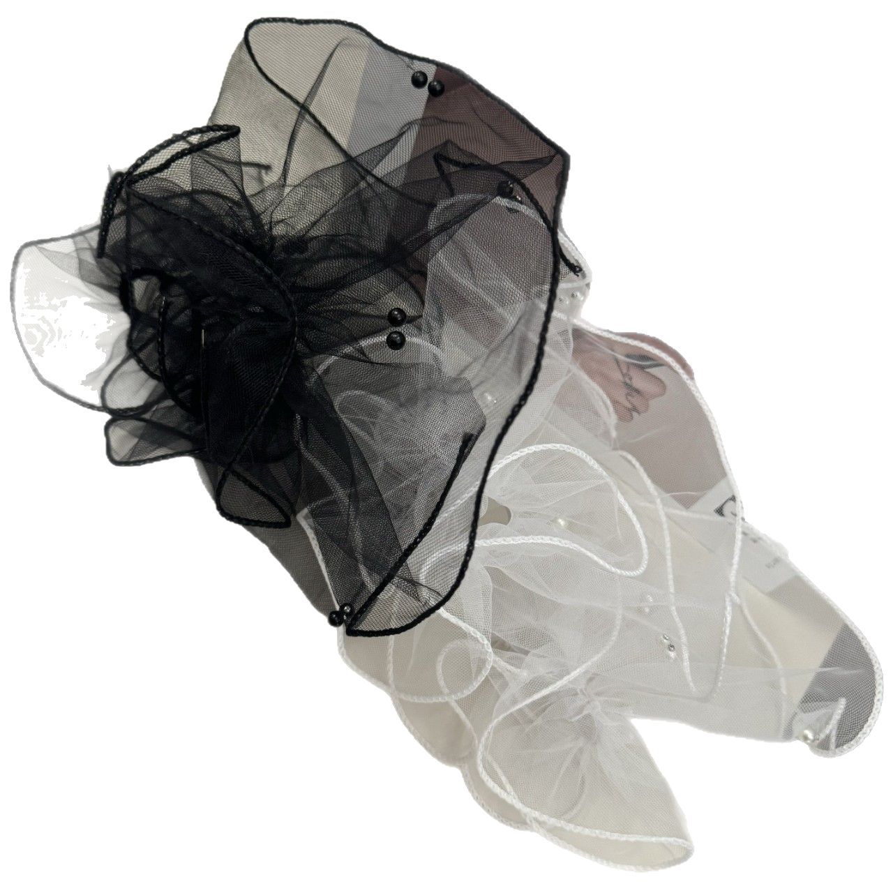 Cross-Border Bridal Mesh Pearl Sleeves Beaded Simple Fashion Sleeves Wedding Dress Matching Thin Gauze Sleeves Wholesale