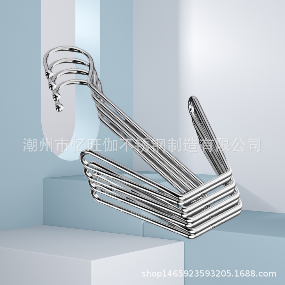 Bold Stainless Steel Shoe Rack Household Balcony Shoes Windproof Hanging Shoes Multifunctional Hook Outdoor Rack Shoes Drying Artifact