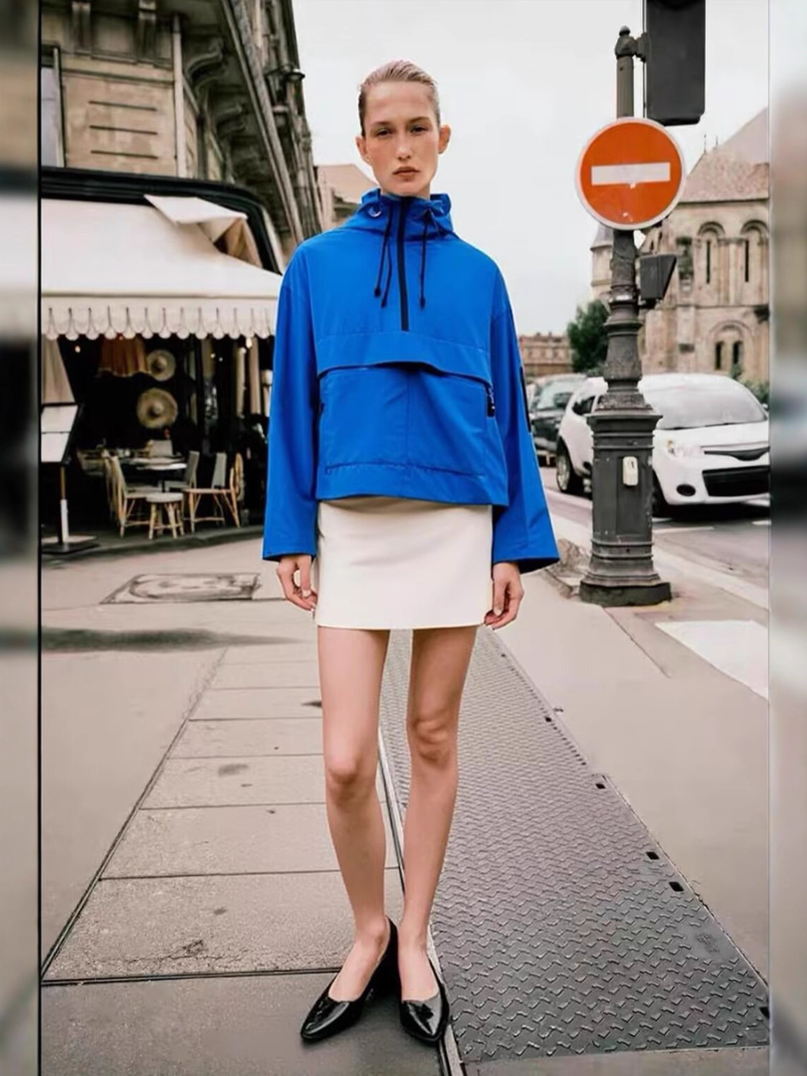 European and American Cross-Border Women's Clothing 2025 Summer New Casual Outdoor Three-Proof Fabric Workwear Style Hooded Jacket