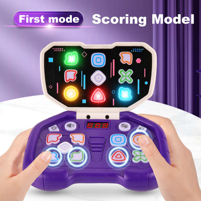 Cross-border press speed push game machine toy children's puzzle decompression music breakthrough palm flip dancing machine