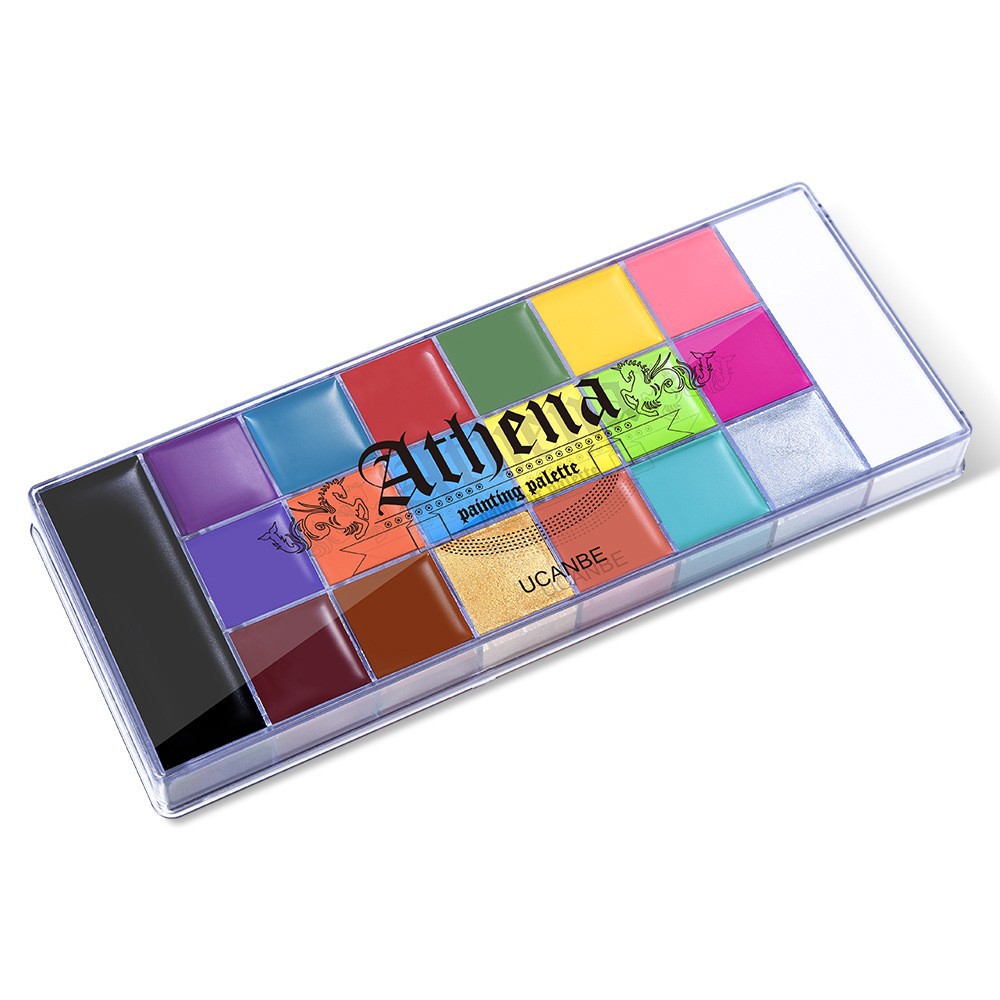 Ucanbe20 Colors Informena Oil Paint Halloween Stage Makeup Watercolor Face Painting Oil Paint Cross-Border Makeup Palette