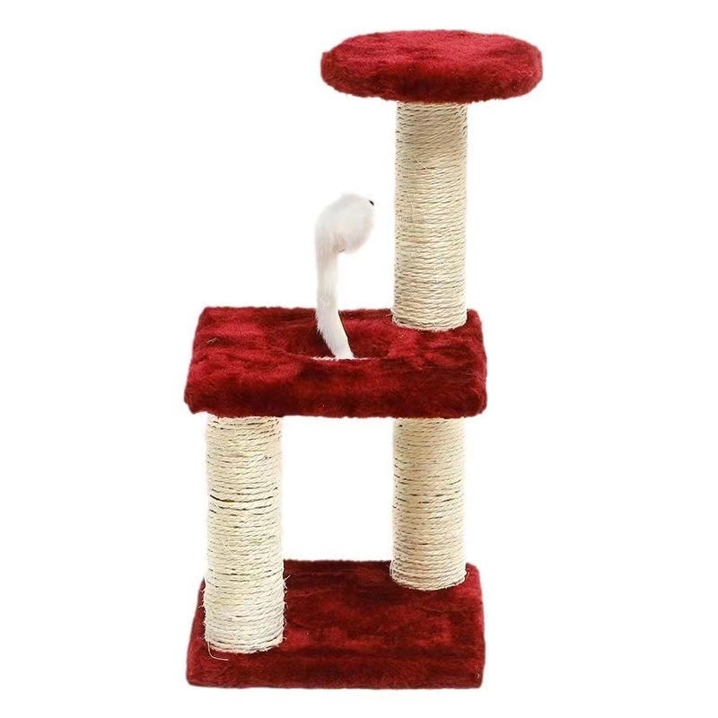 Cat Climbing Rack Source Factory Explosions Small Sisal Cat Grab Column Simple Cat Jumping Platform Cat Tree Amazon Foreign Trade Wholesale