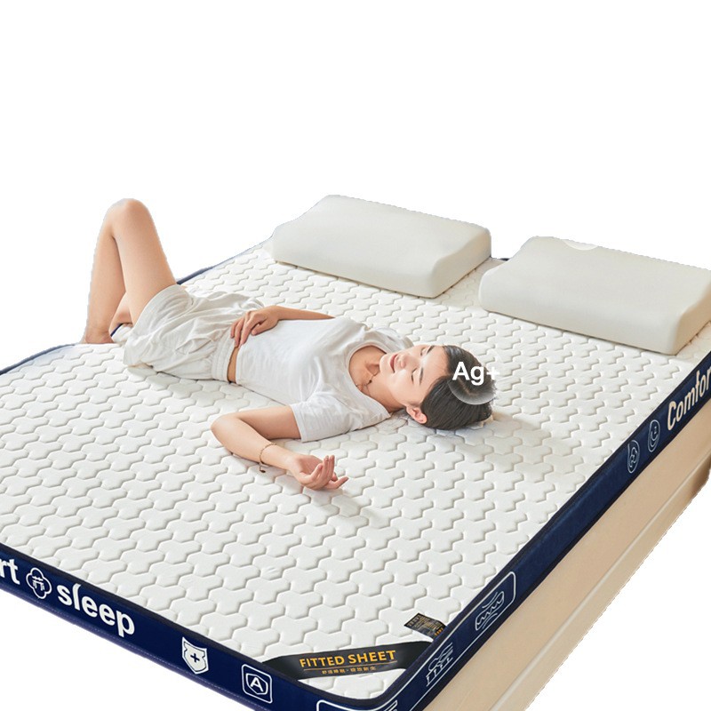 Thickened Latex Mattress Student Dormitory Breathable Hard Cotton Pad Single and Double Home Bedroom Foldable Mattress Pad