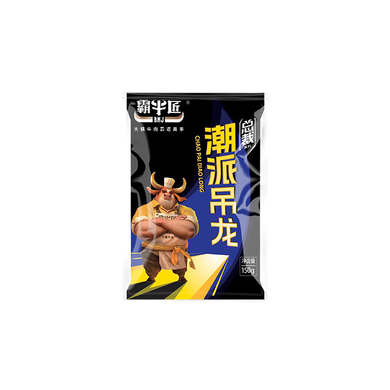Baaniujiang Trendy Hanging Dragon 150g Bag President Series Beef Slices Hot Pot Ingredients Commercial Semi-Finished Products