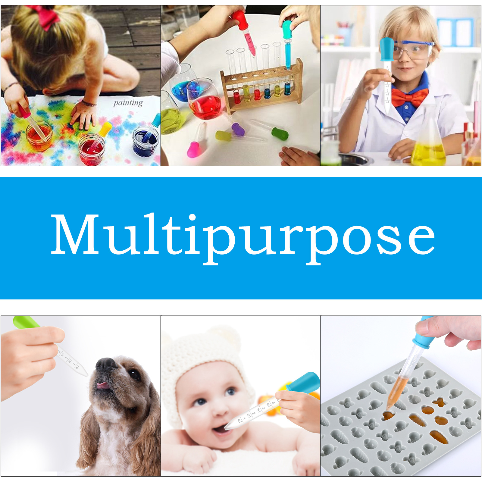 Manufacturer baby medicine feeder 5ML silicone dropper Children Baby with scale anti-choke Medicine special painting tool