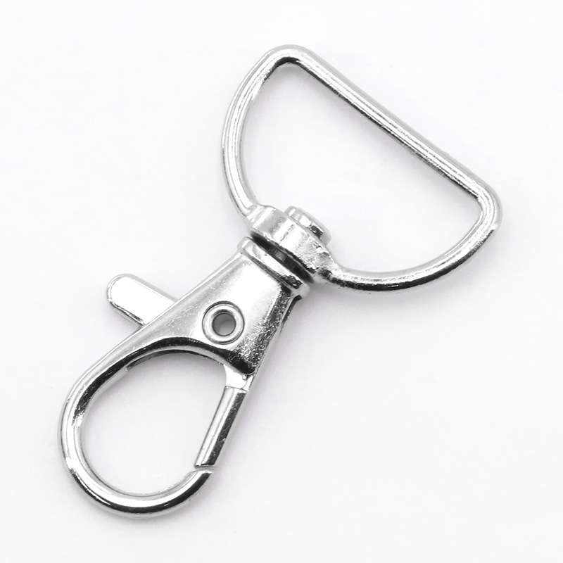 Electroplated Zinc Alloy Fish Mouth Buckle, Lanyard Accessories, Pet Dog Buckle, DIY Keychain, Bag Metal Fish Eye Buckle