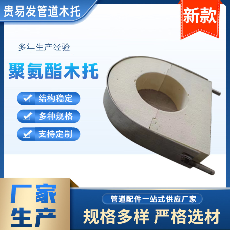 Manufacturer Customized Cold Insulation, Heat Insulation and Anti-Corrosion Polyurethane Pipe Support, Air Duct Pipe Pad, Central Air Conditioning Pipe Wooden Support