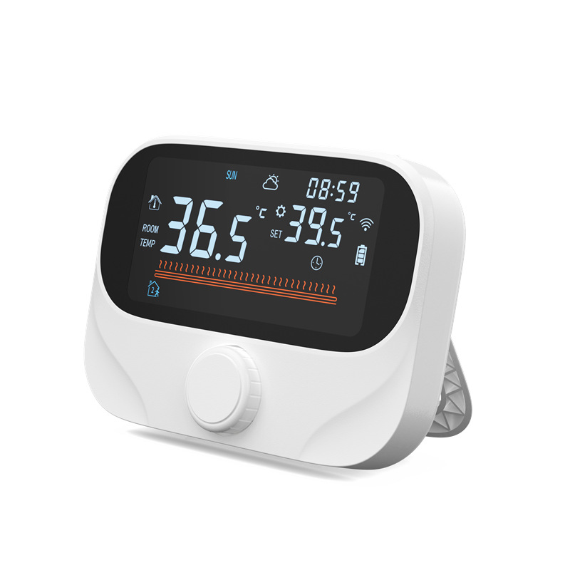 Wifi Tuya Smart Wall-Mounted Furnace Thermostat Rf Wireless One-To-One Wall-Mounted Furnace Thermostat Wiring-Free Thermostat